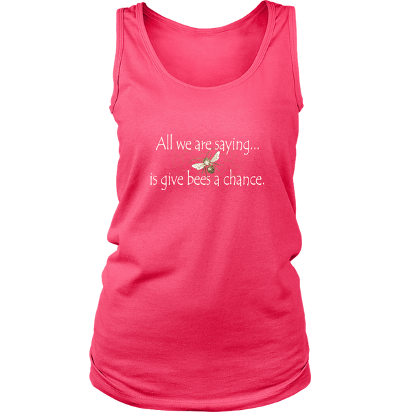 Give Bees a Chance Ladies Tank