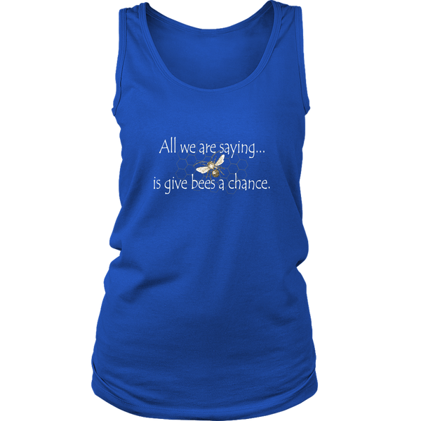 Give Bees a Chance Ladies Tank